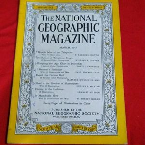Vintage National Geographic Magazine March 1947
